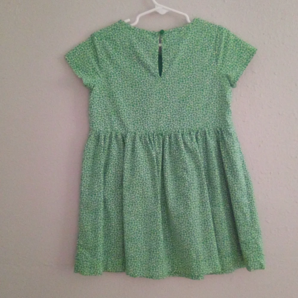 GAP Girls Green Floral Dress & Blue Striped Dress